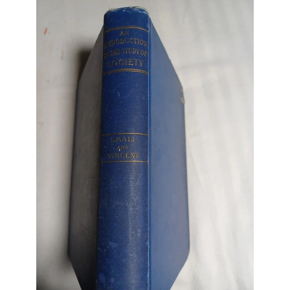 Vintage Introduction To The Study‎ Of Society Small Vincent Blue Cloth HC 1894